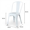 Silla Tolix Mio Blanco Mate