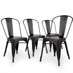 Silla Tolix Mio Negro Mate