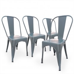 Silla Tolix Mio Gris Mate