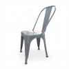 Silla Tolix Mio Gris Mate