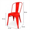 Silla Tolix Mio Rojo Mate