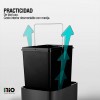 Cesto de basura automático 15Lts. Negro Rectangular