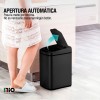 Cesto de basura automático 15Lts. Negro Rectangular