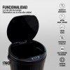 Cesto de basura automático 30Lts. Negro