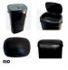 Cesto de basura automático 65Lts. Negro Rectangular