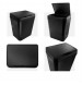 Cesto de basura automático 9Lts. Negro Rectangular